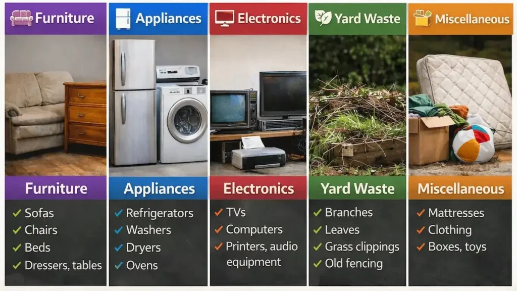 residential junk removal service in Buffalo NY taking furniture and appliances